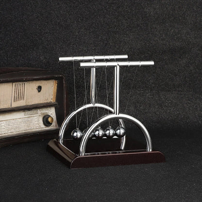 Newton Cradle Balance Steel Balls Natuurkunde Wetenschap Pendel Speelgoedbureau, Uitstekend Educatief Gadget Demonstreert Het Behoud van Momentum en Energie