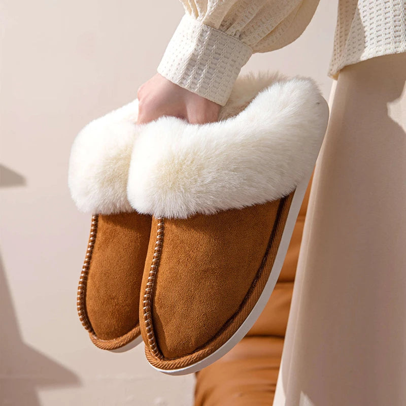 Winter Bont Slippers voor Vrouwen met anti slip