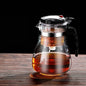 Hittebestendige glazen theepot Filtering met één klik Theepot Thee Waterscheiding Filter Theemaker Koffiepot Theeservies voor thuis