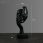 Hars Abstracte Masker Beelden Europese Miniatuur Beeldjes Voor Interieur Home Office Studie Desktop Figuur Ornament Decor Cadeau