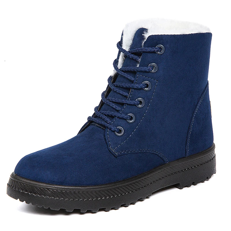 Dames snowboots met pluche voering