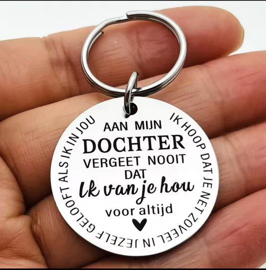 Familie sleutelhanger - aan mijn zoon/dochter