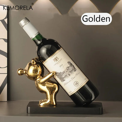 Design Beer Wijnhouder Deluxe - Woonkamer - Houder - Wijnrek - Standaard - Decoratie - Drank - Wijn - Wijnfles - Fles