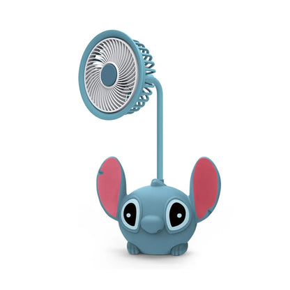 Led Lilo & Stitch Bureaulamp Met Puntenslijper Opvouwbaar Licht Schattig Bureau Klein Boeklamp Usb Oplaadlicht Cadeau