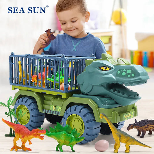 Kiddel XL Dinosaurus auto truck met kooi inclusief dinosaurussen - Dinosaurus speelgoed kinderen