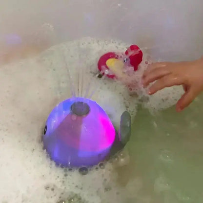 Babybadje Speelgoed Spray Water Douche Badspeelgoed voor kinderen Elektrische walvisbadbal