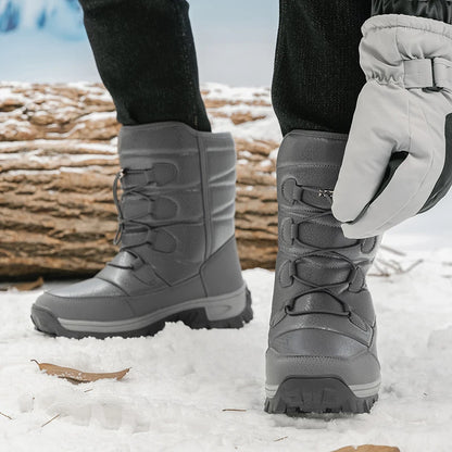Warme pluchen sneeuwlaarzen voor heren