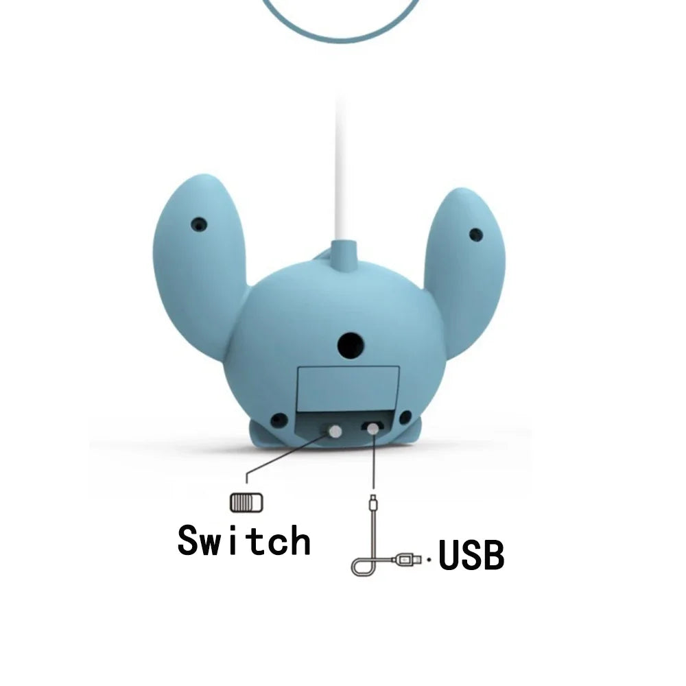 Led Lilo & Stitch Bureaulamp Met Puntenslijper Opvouwbaar Licht Schattig Bureau Klein Boeklamp Usb Oplaadlicht Cadeau