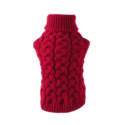 Classic Solid Chihuahua Puppy Dog Sweater for Small Dogs Winter Warm Pet Clothes Yorkshire Schnauzer Pullovers disfraz de perro
