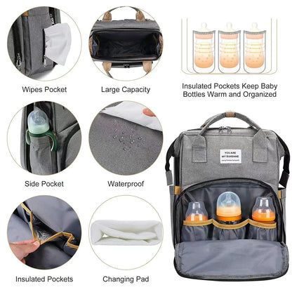2-in-1 tas voor baby luiers