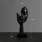 Hars Abstracte Masker Beelden Europese Miniatuur Beeldjes Voor Interieur Home Office Studie Desktop Figuur Ornament Decor Cadeau