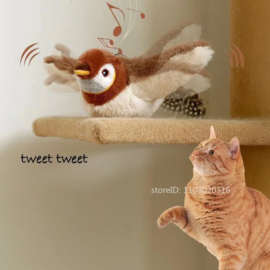 kattenspeelgoed Oplaadbaar vogel