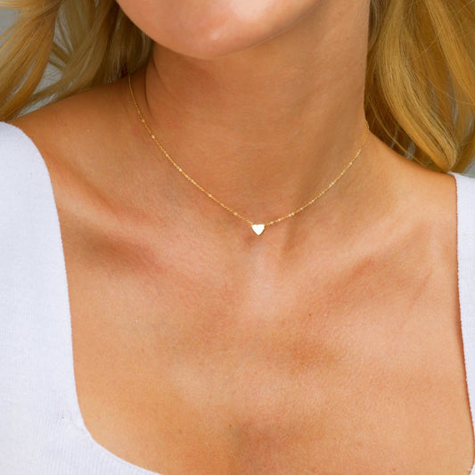 roestvrijstalen sieraden Choker ketting met hart kleine hanger voor sieraden vrouwen