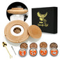 Glass Top Smoker Cocktail Smoker Kit With 4PCS Wood Chips Bartender Accessories For Whiskey Drinks Smoking Gift Kit for Dad
