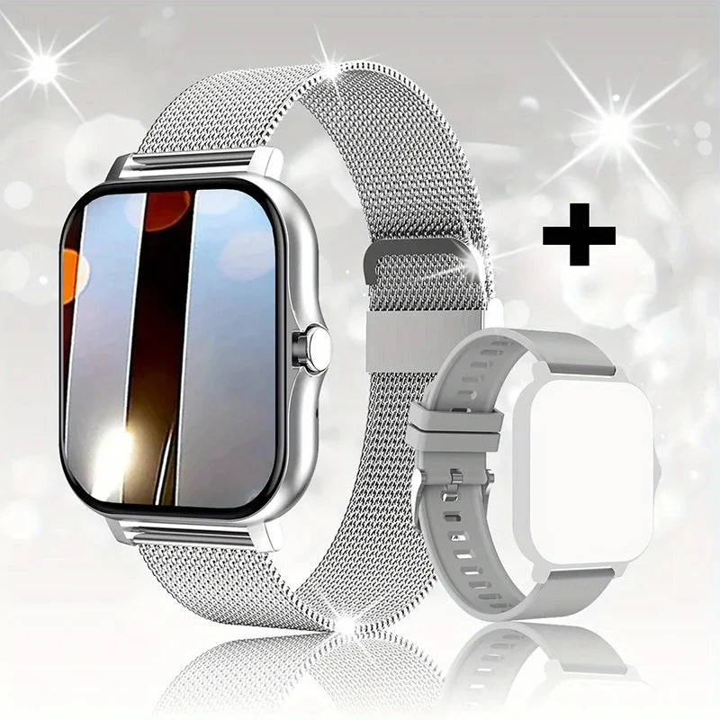 Smart Horloge Voor Mannen Vrouwen Cadeau Voor Xiaomi Volledig Touchscreen Sport Fitness Horloges Bt Oproep Digitale Smartwatch Horloge 2024 Nieuwe