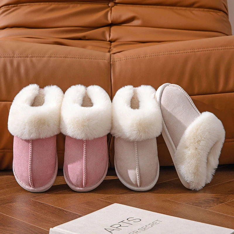 Winter Bont Slippers voor Vrouwen met anti slip