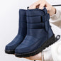 Dames Winter Sneeuwlaarzen – Warme Waterdichte Platform Enkellaarsjes met Pluche Voering