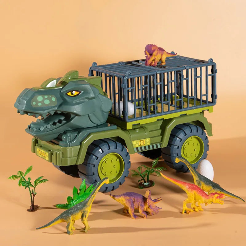 Kiddel XL Dinosaurus auto truck met kooi inclusief dinosaurussen - Dinosaurus speelgoed kinderen