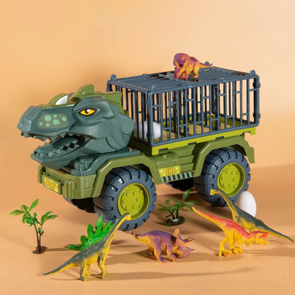 Kiddel XL Dinosaurus auto truck met kooi inclusief dinosaurussen - Dinosaurus speelgoed kinderen