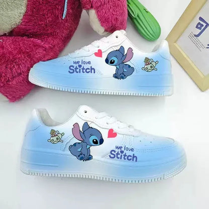 Nieuwe Disney Cartoon Steek Schattige Casual Schoenen Zachte Sportschoenen Voor Vriendin Cadeau Eu Maat 35-44