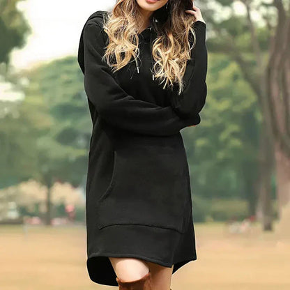 Luna | Casual Hoodie Jurk | Comfortabele Vrijetijdsstijl | Zachte Katoenmix