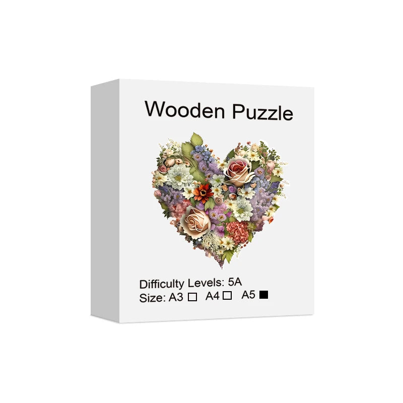 Unieke Liefdespuzzel, Veelkleurige Houten Puzzel Voor Volwassenen-Een Leuk En Uitdagend Spel! Valentijnsdag Cadeau Interieur