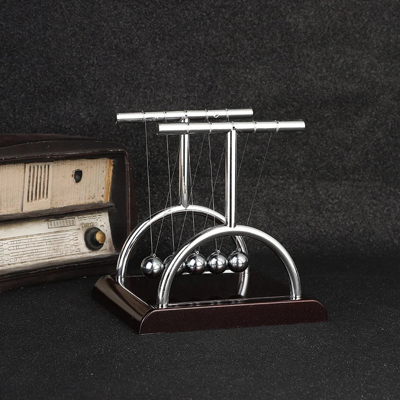 Newton Cradle Balance Steel Balls Natuurkunde Wetenschap Pendel Speelgoedbureau, Uitstekend Educatief Gadget Demonstreert Het Behoud van Momentum en Energie