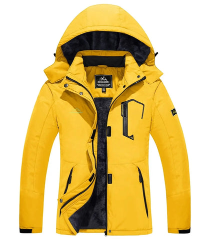KEFITEVD Dames Winterjas Zware Snowboard Ski Jas Buiten Thermisch Warme Wandeljas Windjack Casual