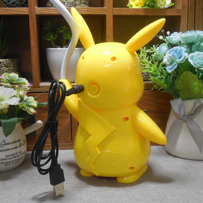Nieuwe Echte Pokemon Pikachu Bureaulamp 3 Versnellingen Verstelbare Licht Usb Opladen Led Oogbescherming Night Light Kids Studie Levert