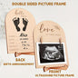 Houten Ultrasone Fotolijst - Dubbelzijdig Zwangerschapsaankondiging Bord, Perfect Cadeau voor Nieuwe Moeders & Kamerdecoratie
