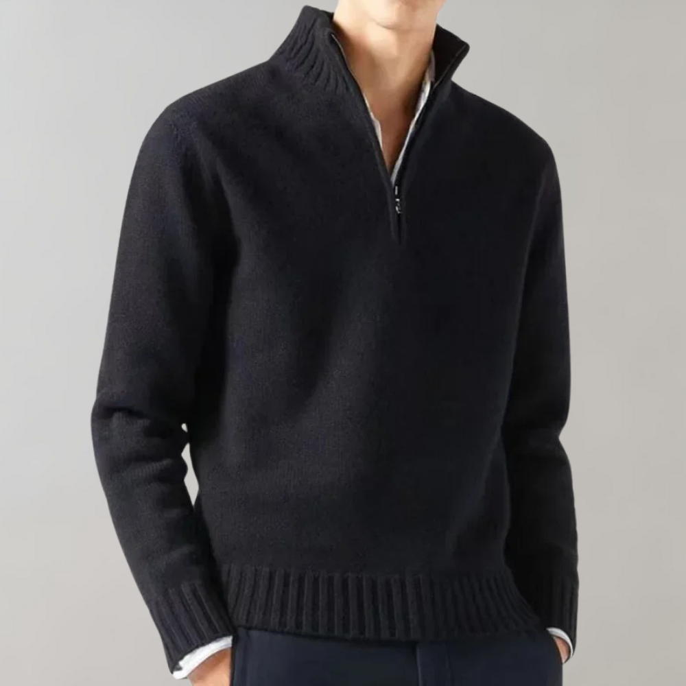Elegante Half Zip Sweater