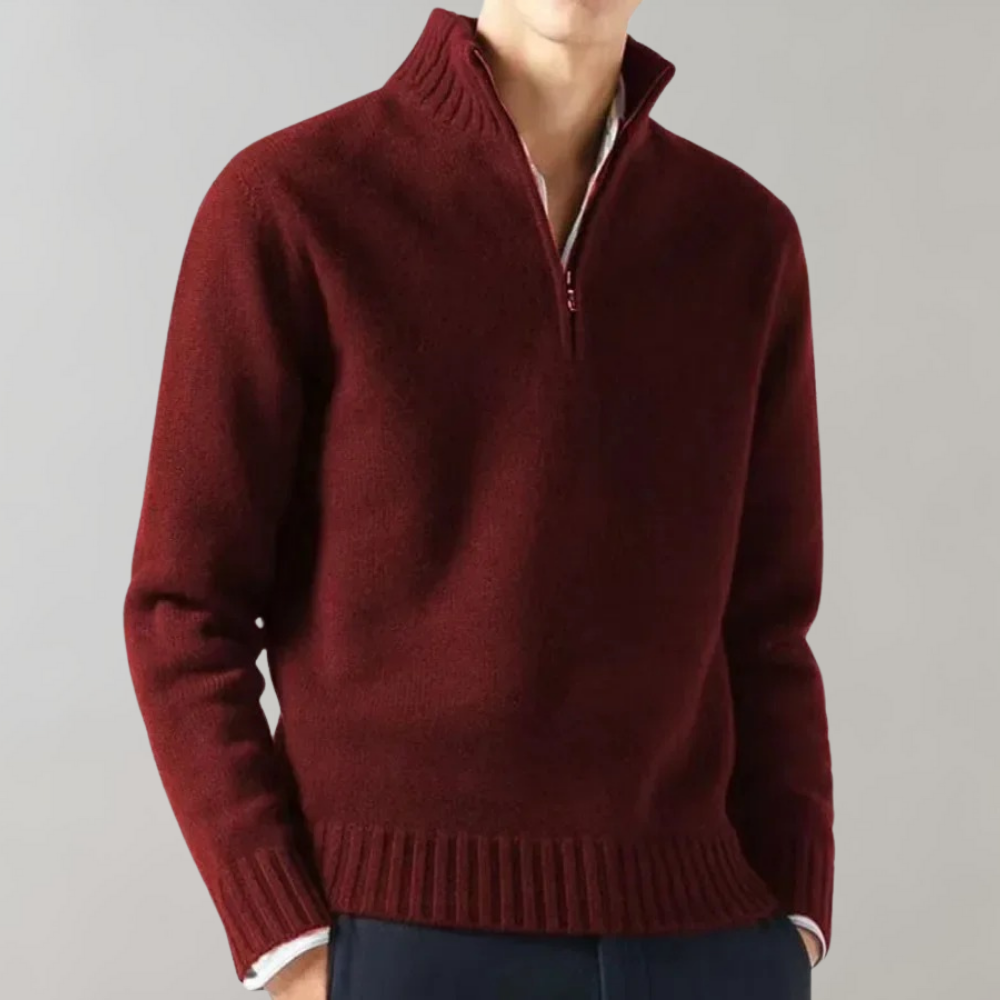 Elegante Half Zip Sweater