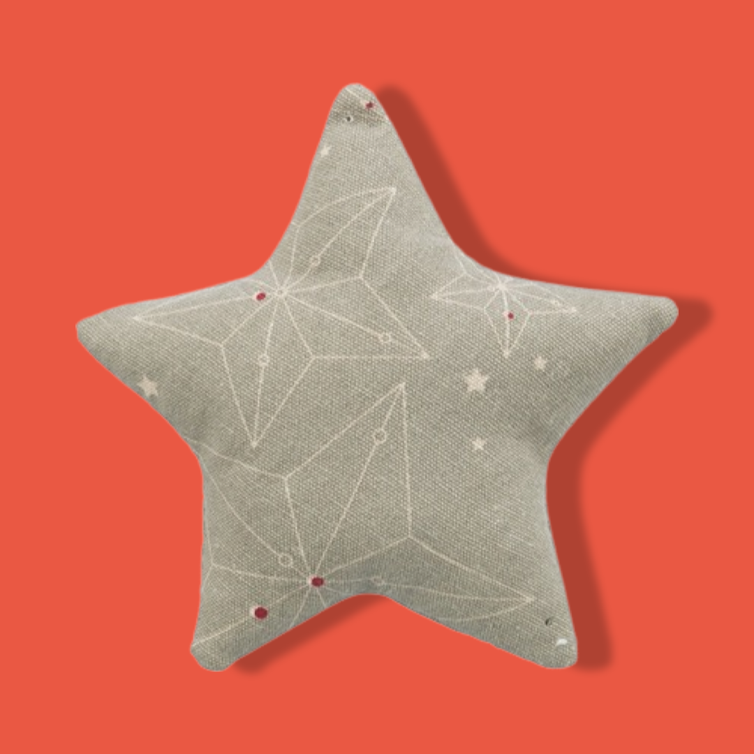 Trixie - Xmas Speelkussen Ster Met Catnip Katoen Beige