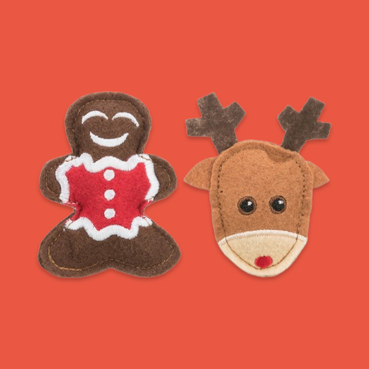 Trixie - Xmas Elk En Peperkoekman Vilt