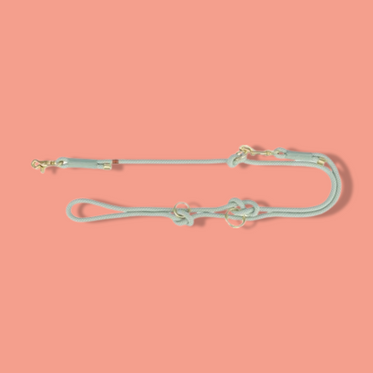 Trixie - Soft Rope Hondenriem Verstelbaar Saliegroen / Mint