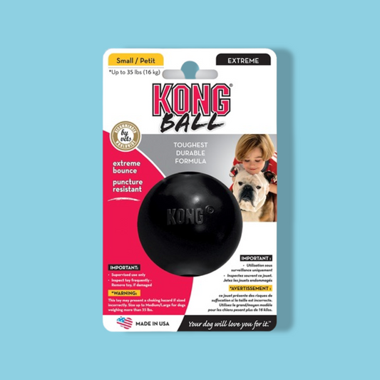 Kong - Extreme Rubber Bal Zwart