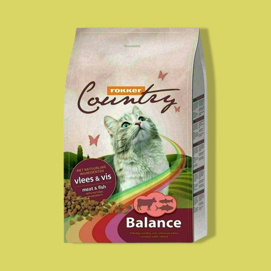 Fokker - Kat Country Balance Vlees & Vis Kattenvoer 10 KG