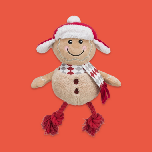Trixie - Xmas Peperkoekman Met Flostouw Benen Pluche / Katoen