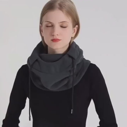 Gezellige Gebreide Winddichte Bivakmuts met Nekwarmer - Perfect voor Skiën & Buitenavonturen, Winteruitrusting