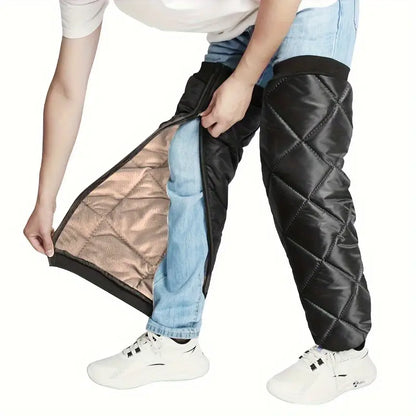 Motorfiets Beenwarmers 1 Paar - Knieschijven Versterkt Winddicht voor Rijden en Skiën, Ritslange Been Covers voor Fietsen, Winterfiets Accessoires, Hand wasbaar, Schuimconstructie, Multi-Feest cadeau