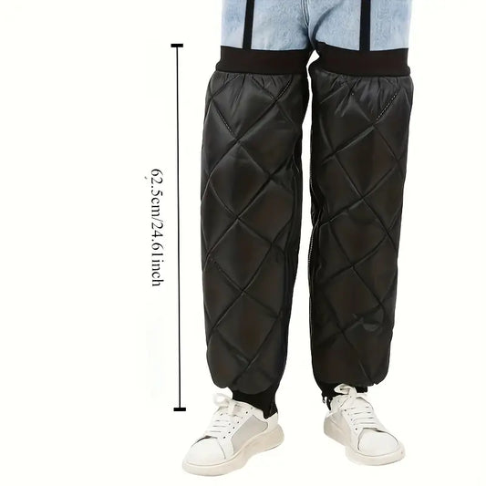 Motorfiets Beenwarmers 1 Paar - Knieschijven Versterkt Winddicht voor Rijden en Skiën, Ritslange Been Covers voor Fietsen, Winterfiets Accessoires, Hand wasbaar, Schuimconstructie, Multi-Feest cadeau