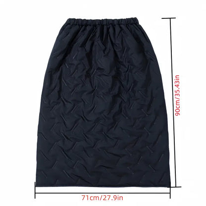 1pc Waterdichte Motorfiets Winddichte Kniebeschermer, Verdikte Herfst en Winter Elektrische Scooter Schort, Unisex Polyester Blend Half Schort voor Mannen en Vrouwen