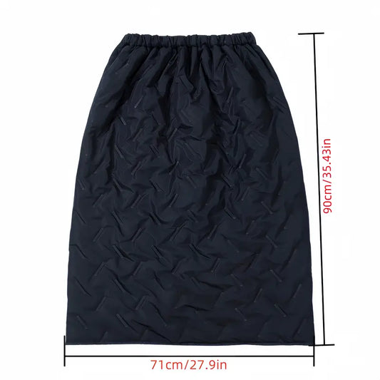 1pc Waterdichte Motorfiets Winddichte Kniebeschermer, Verdikte Herfst en Winter Elektrische Scooter Schort, Unisex Polyester Blend Half Schort voor Mannen en Vrouwen